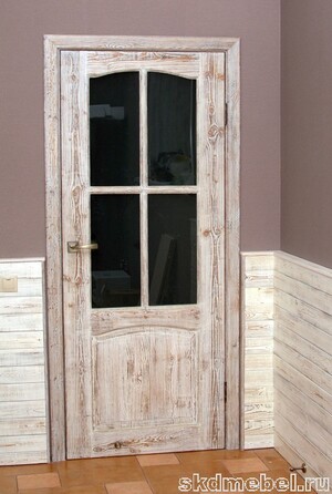 Дверной блок (тип 4), двери (массив сосны, старение) - Мебельная компания "ИРБЕЯ" - Производство мебели