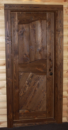 Дверной блок (тип 1), двери (массив сосны, старение) - Мебельная компания "ИРБЕЯ" - Производство мебели